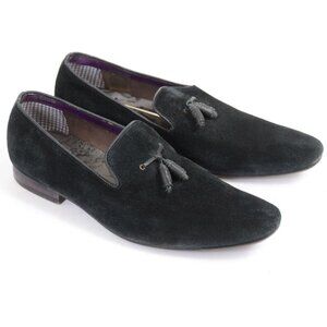 Ted Baker London 'Erdvis' Men's 10 Tassel Suede Leather Dressy Gothic Loafer